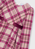Mayoral Pink & Beige Checked Dress
