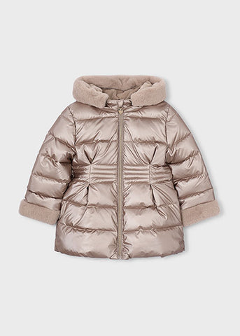 Mayoral Girls Metallic Padded Coat