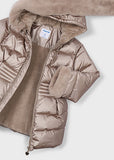 Mayoral Girls Metallic Padded Coat