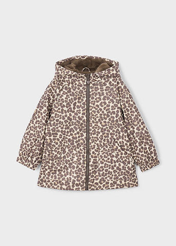 Mayoral Girls Brown Leopard Print Jacket