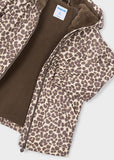 Mayoral Girls Brown Leopard Print Jacket