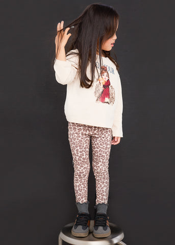 Mayoral Girls Leopard Print Leggings Set