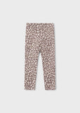 Mayoral Girls’ Beige Teddy & Leopard Print Leggings Set