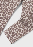 Mayoral Girls’ Beige Teddy & Leopard Print Leggings Set