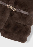 Mayoral Girls  Brown Faux Fur Gilet