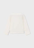 Mayoral Girls Ivory & Red Tweed Shorts Set