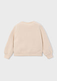 Mayoral Girls Heart Appliqué Sweatshirt