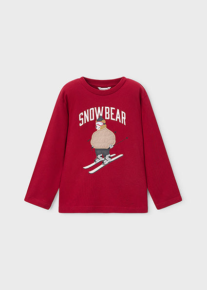 Mayoral Red Boys Snow Bear Top