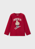 Mayoral Red Boys Snow Bear Top