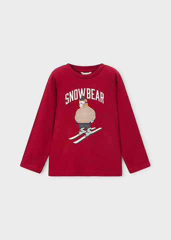 Mayoral Red Boys Snow Bear Top