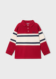 Mayoral Boys Red & Ivory Polo Shirt