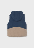Mayoral Boys Navy & Beige Reversible Gilet