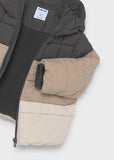 Mayoral Boys Beige & Grey Padded Jacket