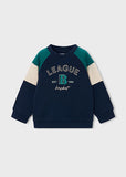 Mayoral Boys Navy & Green Sweatshirt
