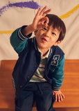 Mayoral Boys Navy and Green Bomber Jacket
