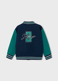 Mayoral Boys Navy and Green Bomber Jacket