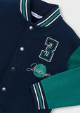 Mayoral Boys Navy and Green Bomber Jacket
