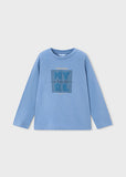 Mayoral Boys’ Blue Basic Long Sleeve Top
