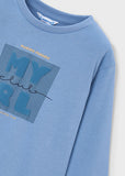Mayoral Boys’ Blue Basic Long Sleeve Top