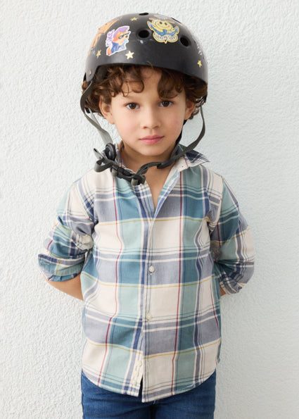 Mayoral Boys’ Green Checked Shirt