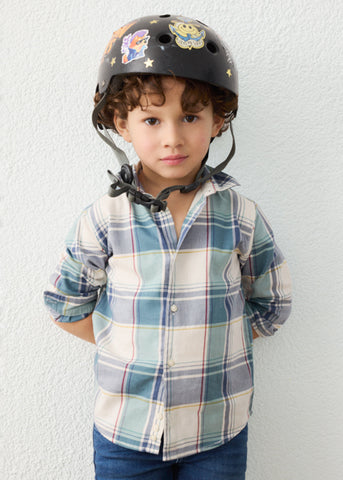 Mayoral Boys’ Green Checked Shirt