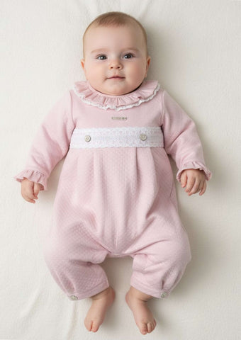 Mintini Baby Girls Pink Onesie