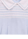 Mintini Baby Boys Pale Blue Cotton Babygrow