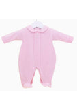 Pex Baby Girl Pink Velour Babygrow