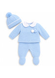 Kleo Kids Pale Blue Knitted Baby Outfit