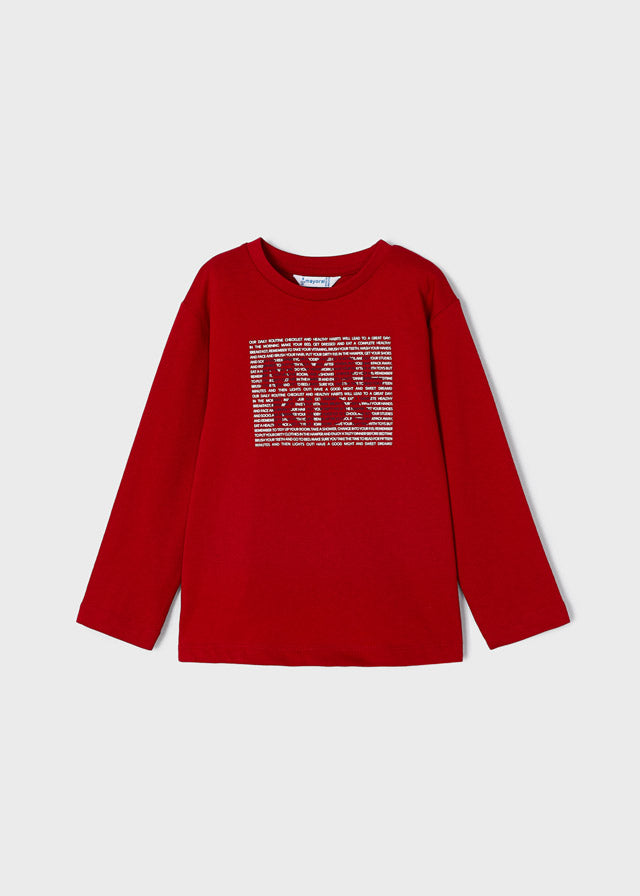 Mayoral Boys Red Basic Top