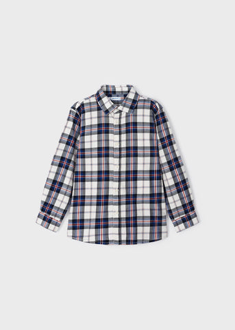 Mayoral Boys Blue & Red Checked Shirt