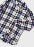 Mayoral Boys Blue & Red Checked Shirt