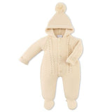 Dandelion Beige Cable Knitted Pramsuit