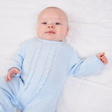 Dandelion Blue Cable Knitted Onesie