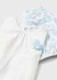 Mayoral Baby Girls White & Blue Shorts Set