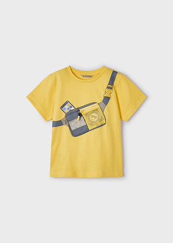 Mayoral Boys Yellow Print T-Shirt