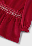 MAYORAL RED VELVET DRESS