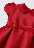 MAYORAL RED SATIN DRESS