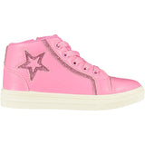 A DEE PINK CANDY HIGH TOP TRAINERS