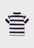 MAYORAL NAVY BLUE STRIPED POLO SHIRT