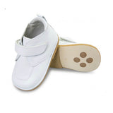Boys White Leather Boots