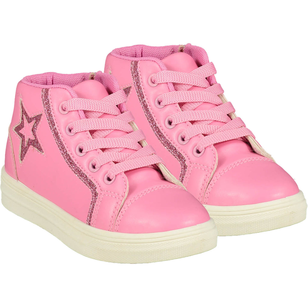 A DEE PINK CANDY HIGH TOP TRAINERS