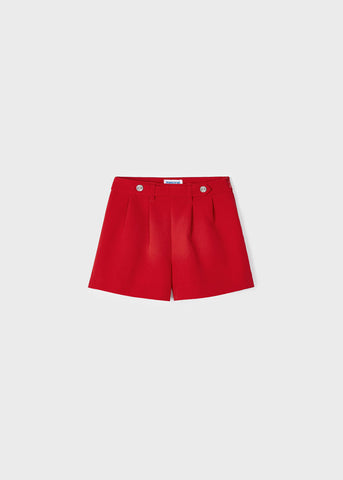 MAYORAL RED PLEATED SHORTS