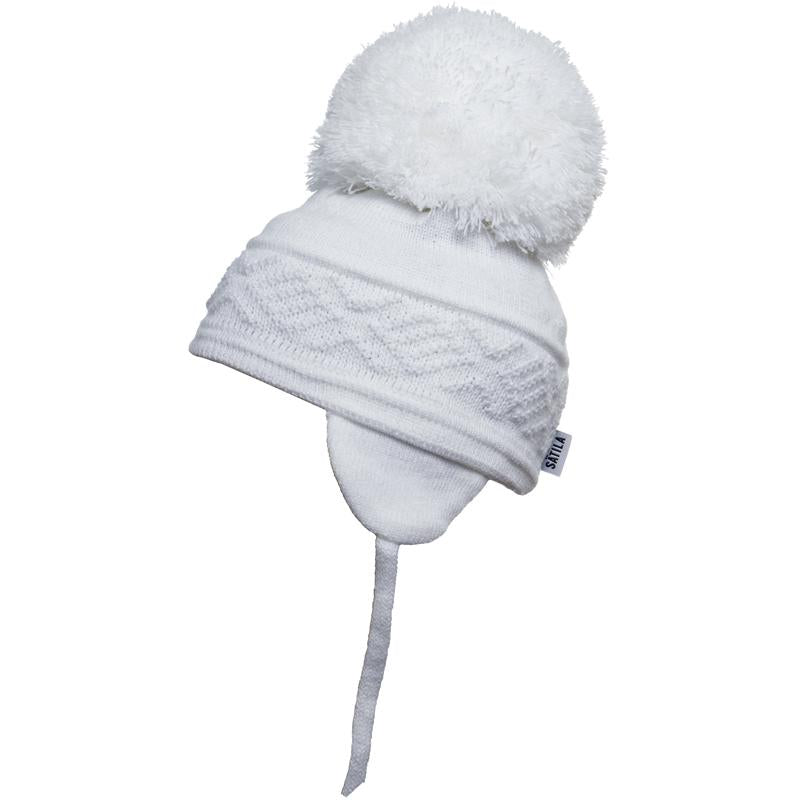Satila White Malva Pom Pom Hat Kids Hats – Cherubs