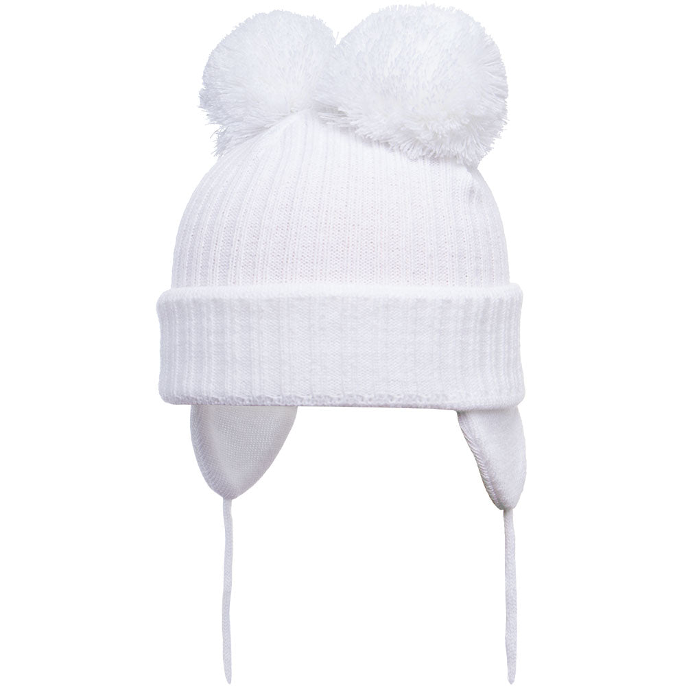Satila of Sweden Minnie White Pom Pom Hat