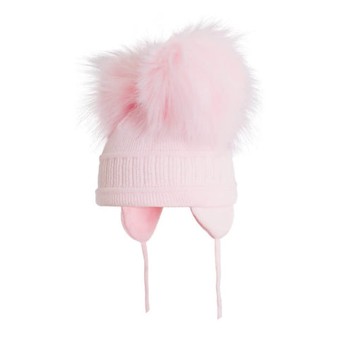 Pink Tindra Double Pom Pom Hat