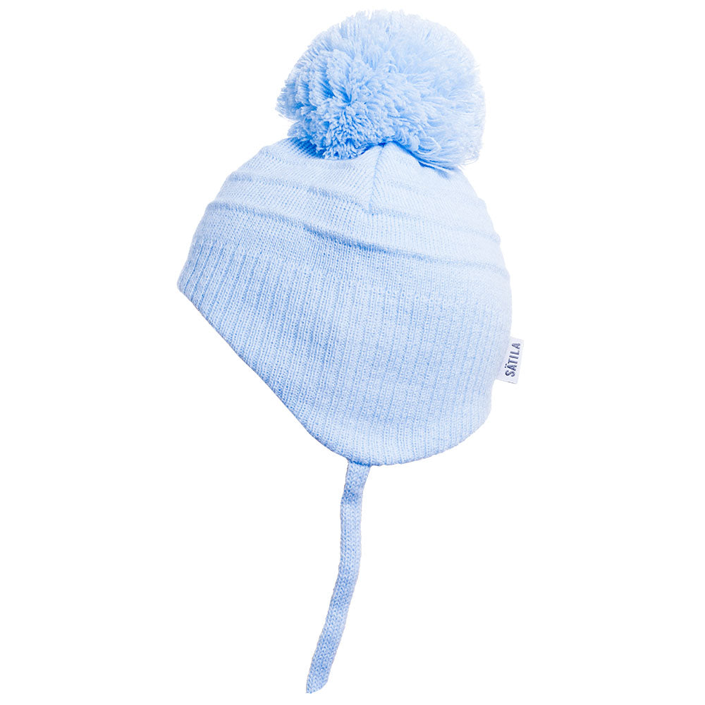 Satila of Sweden Tiny Blue Pom Pom Hat