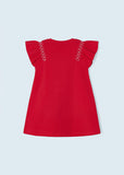 MAYORAL RED COTTON JERSEY DRESS