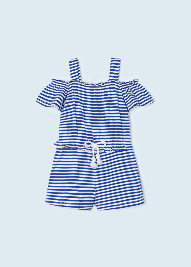 MAYORAL BLUE STRIPED PLAYSUIT