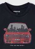 MAYORAL NAVY BLUE CAR PRINT TOP